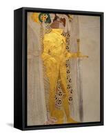 The Beethoven Frieze, Detail: Knight in Shining Armor-Gustav Klimt-Framed Stretched Canvas