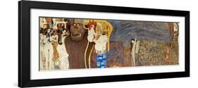 The Beethoven Frieze, Detail: the Hostile Forces, 1902-Gustav Klimt-Framed Giclee Print
