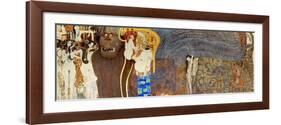 The Beethoven Frieze, Detail: the Hostile Forces, 1902-Gustav Klimt-Framed Giclee Print