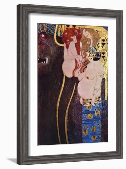 The Beethoven Frieze-Gustav Klimt-Framed Art Print