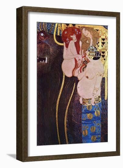 The Beethoven Frieze-Gustav Klimt-Framed Art Print