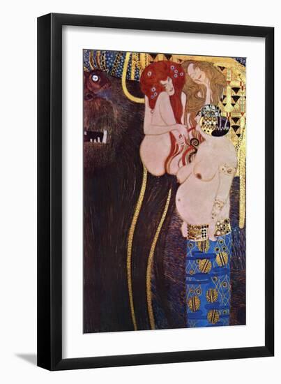 The Beethoven Frieze-Gustav Klimt-Framed Art Print