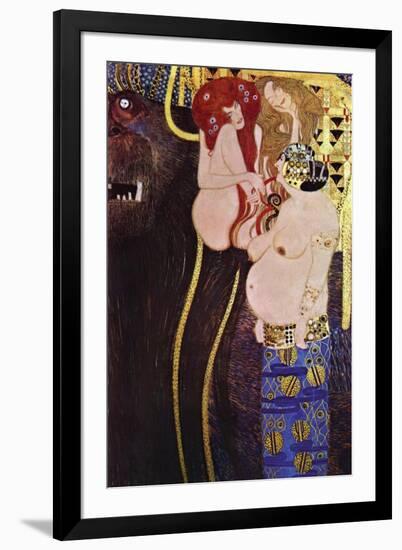 The Beethoven Frieze-Gustav Klimt-Framed Art Print