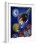 The “Befana”, on its Broom - Illustration by Patrizia La Porta, 1999-Patrizia La Porta-Framed Giclee Print