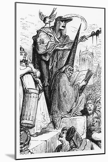 The Beggar Musicians, Iillustration from 'Gargantua and Pantagruel', by François Rabelais-Gustave Dore-Mounted Giclee Print