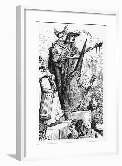 The Beggar Musicians, Iillustration from 'Gargantua and Pantagruel', by François Rabelais-Gustave Dore-Framed Giclee Print