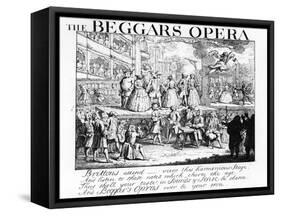 The Beggar's Opera Burlesqued, 1728-William Hogarth-Framed Stretched Canvas