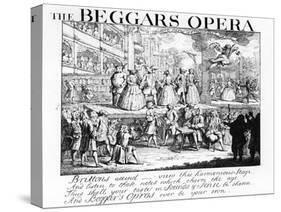 The Beggar's Opera Burlesqued, 1728-William Hogarth-Stretched Canvas