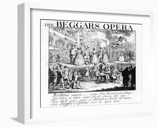 The Beggar's Opera Burlesqued, 1728-William Hogarth-Framed Giclee Print