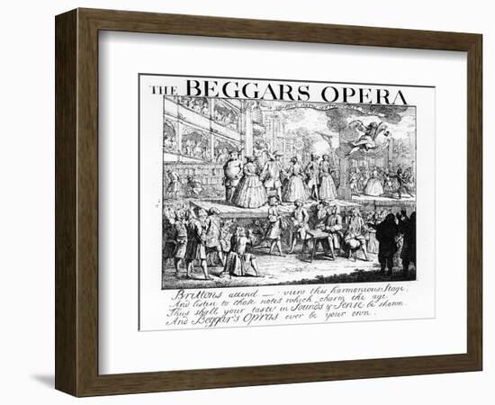 The Beggar's Opera Burlesqued, 1728-William Hogarth-Framed Giclee Print