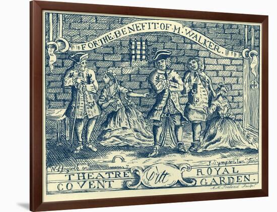 The Beggar 's Opera by John Gay-William Hogarth-Framed Giclee Print