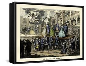 The Beggar's Opera - etching by William Hogarth-William Hogarth-Framed Stretched Canvas