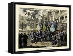 The Beggar's Opera - etching by William Hogarth-William Hogarth-Framed Stretched Canvas