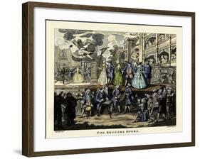 The Beggar's Opera - etching by William Hogarth-William Hogarth-Framed Giclee Print