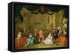 The Beggar's Opera, Scene Iii, Act Xi, 1729-William Hogarth-Framed Stretched Canvas