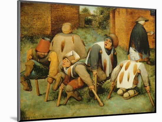 The Beggars, 1568-Pieter Bruegel the Elder-Mounted Giclee Print