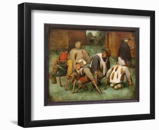 The Beggars (Oil on Panel)-Jan the Elder Brueghel-Framed Giclee Print