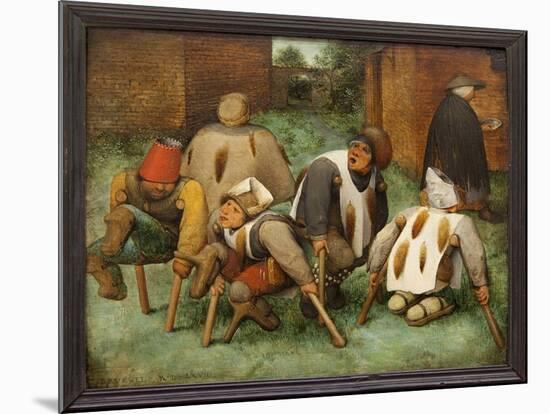 The Beggars (Oil on Panel)-Jan the Elder Brueghel-Mounted Giclee Print