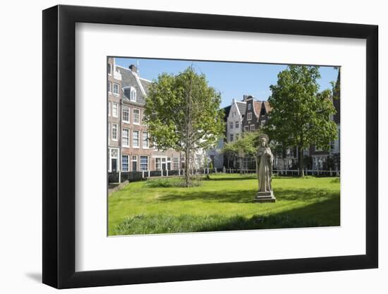 The Begijnhof, One of the Oldest Inner Courts in Amsterdam, Amsterdam, Netherlands, Europe-Amanda Hall-Framed Photographic Print