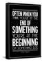 The Beginning Mister Rogers Quote-null-Framed Stretched Canvas