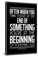 The Beginning Mister Rogers Quote-null-Stretched Canvas