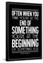 The Beginning Mister Rogers Quote-null-Framed Poster