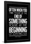 The Beginning Mister Rogers Quote-null-Framed Poster