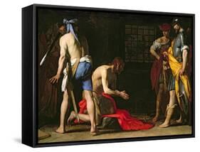 The Beheading of John the Baptist, 1634-Massimo Stanzione-Framed Stretched Canvas