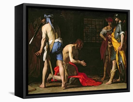 The Beheading of John the Baptist, 1634-Massimo Stanzione-Framed Stretched Canvas