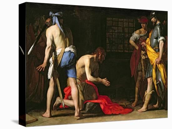 The Beheading of John the Baptist, 1634-Massimo Stanzione-Stretched Canvas