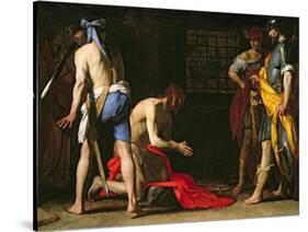 The Beheading of John the Baptist, 1634-Massimo Stanzione-Stretched Canvas