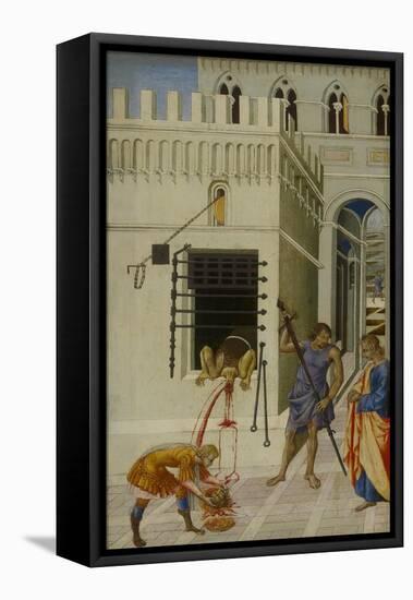 The Beheading of Saint John the Baptist, 1455-60-Giovanni di Paolo-Framed Stretched Canvas