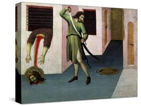 The Beheading of Saint John the Baptist, 15th Century-Sano di Pietro-Stretched Canvas