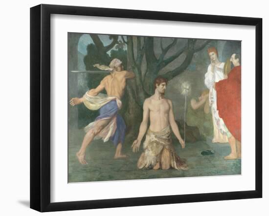 The Beheading of Saint John the Baptist, C. 1869-Pierre Cécil Puvis de Chavannes-Framed Giclee Print