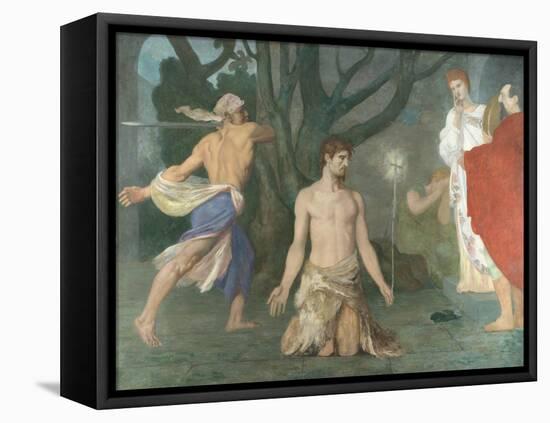 The Beheading of Saint John the Baptist, C. 1869-Pierre Cécil Puvis de Chavannes-Framed Stretched Canvas