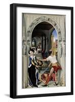 The Beheading of Saint John the Baptist (The Altar of St. John, Right Pane), Ca 1455-Rogier van der Weyden-Framed Giclee Print