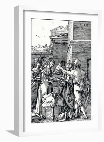 The Beheading of St John the Baptist, 1510-Albrecht Dürer-Framed Giclee Print