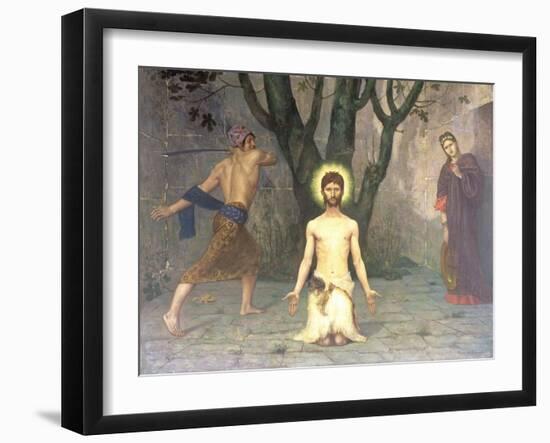 The Beheading of St. John the Baptist, 1869-Pierre Puvis de Chavannes-Framed Giclee Print