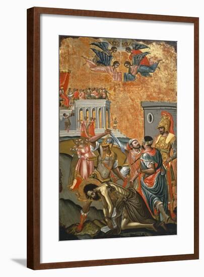 The Beheading of St. John the Baptist, Icon, Greece-null-Framed Giclee Print