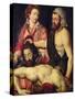 The Beheading of St. John the Baptist (Oil on Panel)-Italian School-Stretched Canvas