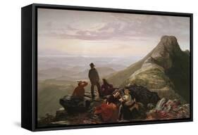 The Belated Party on Mansfield Mountain-James B. Thompson-Framed Stretched Canvas