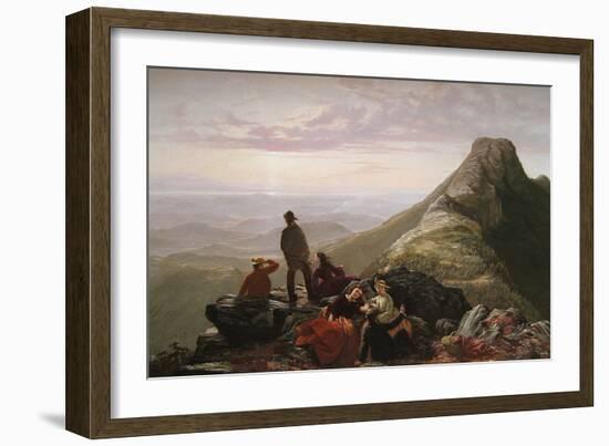 The Belated Party on Mansfield Mountain-James B. Thompson-Framed Art Print