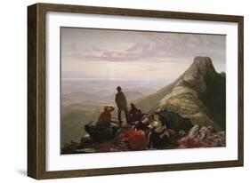 The Belated Party on Mansfield Mountain-James B. Thompson-Framed Art Print