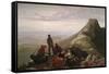 The Belated Party on Mansfield Mountain-James B. Thompson-Framed Stretched Canvas
