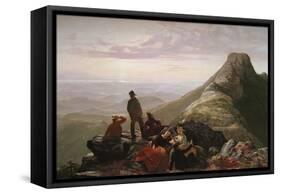 The Belated Party on Mansfield Mountain-James B. Thompson-Framed Stretched Canvas