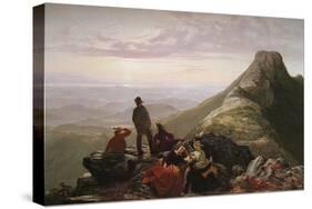 The Belated Party on Mansfield Mountain-James B. Thompson-Stretched Canvas