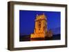 The Belem Tower at Night in Lisbon, Portugal-nito-Framed Photographic Print