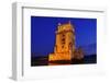 The Belem Tower at Night in Lisbon, Portugal-nito-Framed Photographic Print