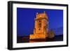 The Belem Tower at Night in Lisbon, Portugal-nito-Framed Photographic Print