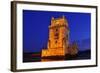 The Belem Tower at Night in Lisbon, Portugal-nito-Framed Photographic Print